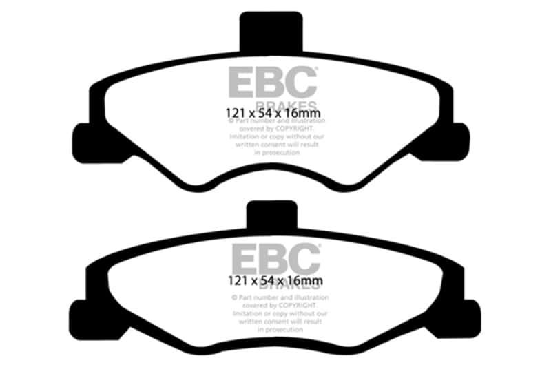 EBC — EBC 98-02 Chevrolet Camaro (4th Gen) 3.8 Bluestuff Rear Brake Pads
Disc Brake Pad - view 4