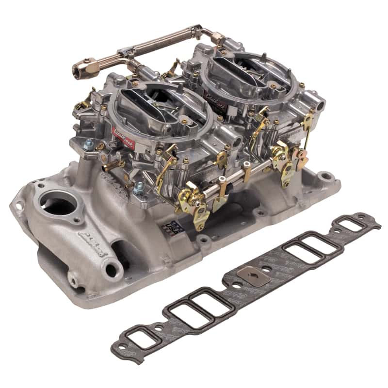 Edelbrock — Edelbrock Performer RPM Dual-Quad Kit for 1986 And Prior SB-Chevy
POWER PKG - view 1
