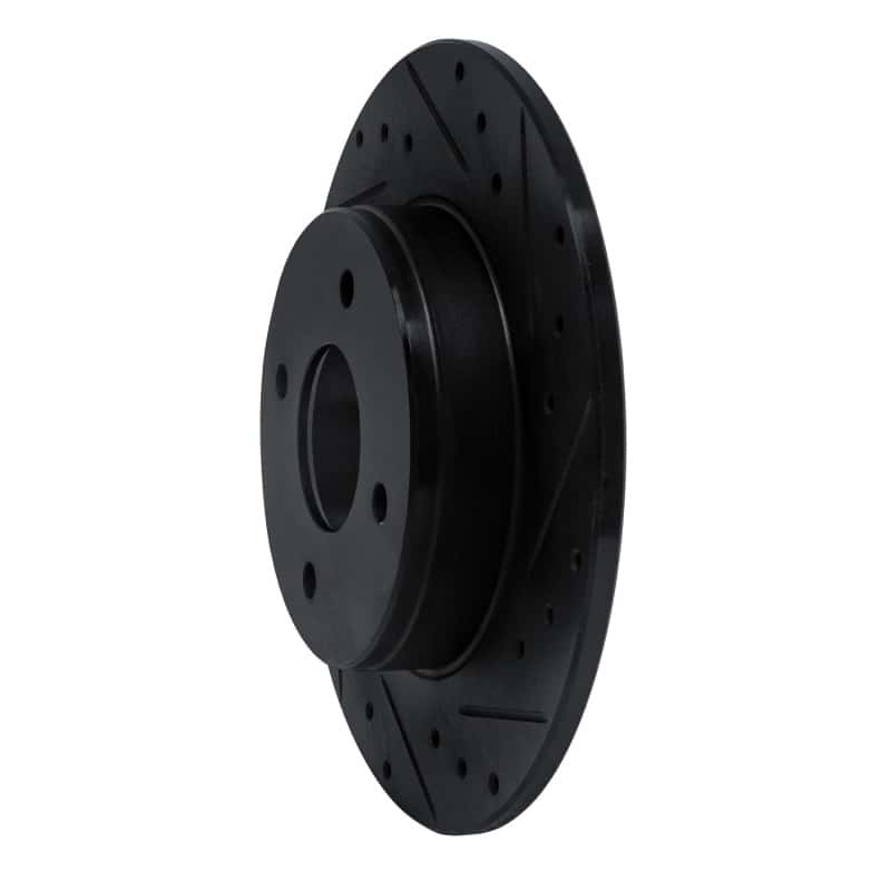 R1 Concepts — R1 84-85 Nissan 300ZX Rear Right Drilled & Slotted Black Brake Rotor
R1 Brake Rotor Drill - view 2