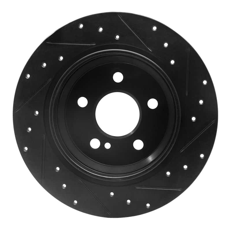 R1 Concepts — R1 07-13 Mercedes-Benz S550 Rear Left Drilled & Slotted Black Brake Rotor
R1 Brake Rotor Drill - view 5