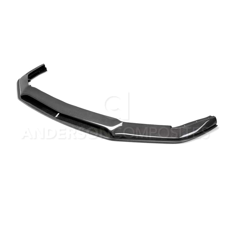 Anderson Composites — Anderson Composites 2018 Ford Mustang Type-AR Carbon Fiber Front Chin Splitter - view 1