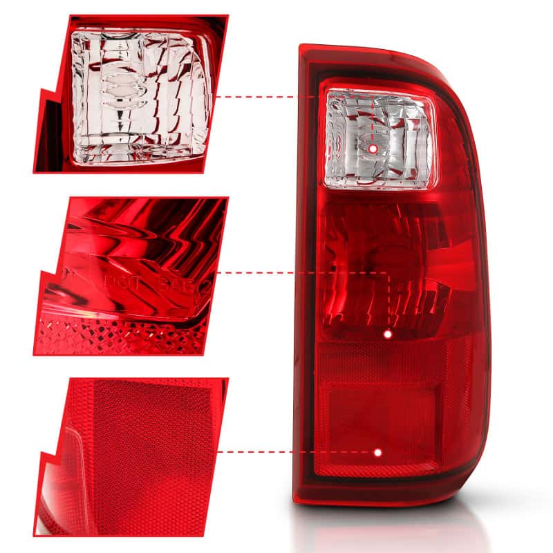 ANZO — ANZO 2008-2016 Ford F-250 Taillight Red/Clear Lens (OE Replacement) - view 4
