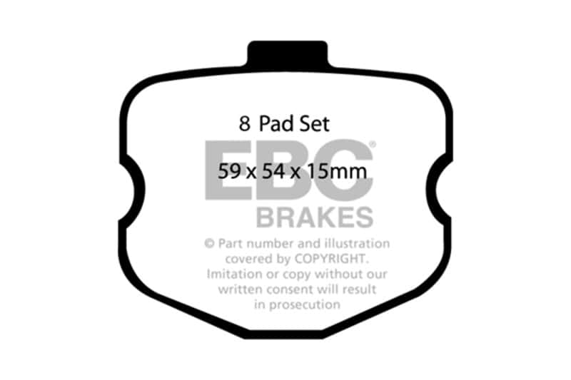 EBC — EBC 06-08 Chevrolet Corvette (C6) 7.0 (Z06) Bluestuff Rear Brake Pads
Disc Brake Pad - view 4