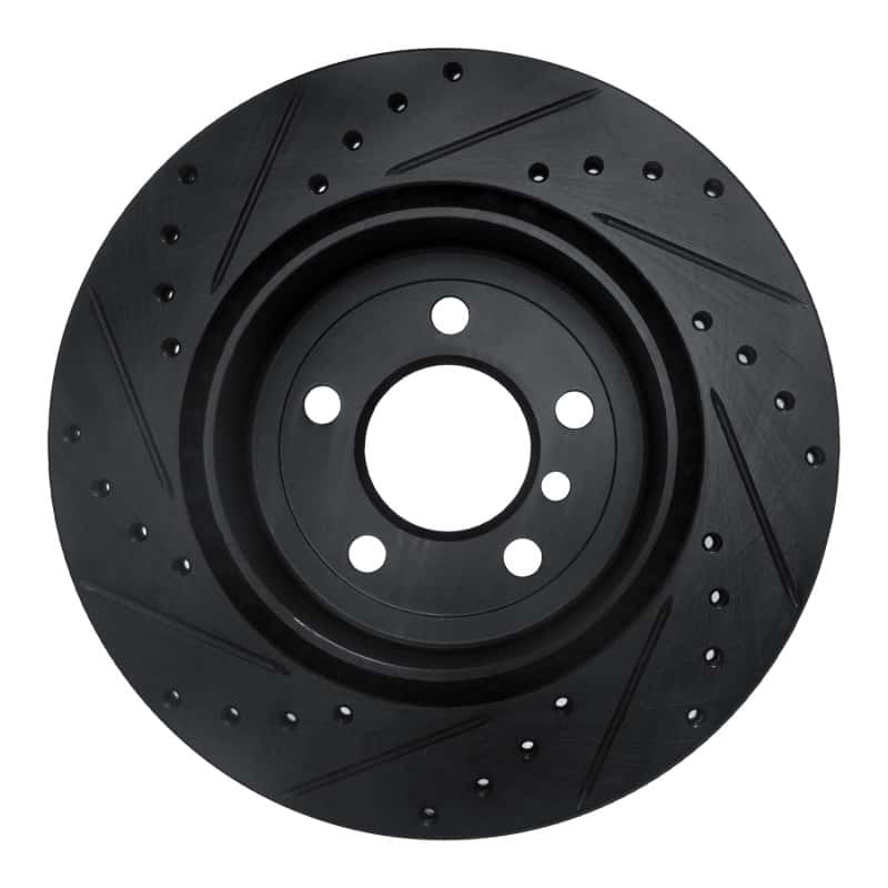 R1 Concepts — R1 11-16 BMW 535I Rear Right Drilled & Slotted Black Brake Rotor
R1 Brake Rotor Drill - view 5