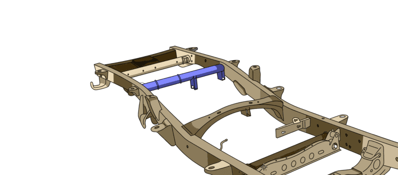 RustBuster — Rustbuster 11-18 Chevy Silverado 2500HD/3500HD Forward Spare Tire Crossmember - view 2