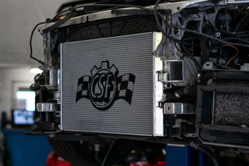 CSF — CSF 2015+ Mercedes Benz C63 AMG (W205) Front Mount Heat Exchanger w/Rock Guard
CSF Heat Exchanger - view 9