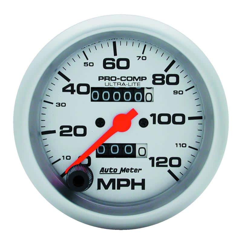 AutoMeter — Autometer Ultra-Lite 3-3/8 inch 120 MPH Mechanical In Dash Speedometer
3-3/8" SPEEDO, 120 M - view 2