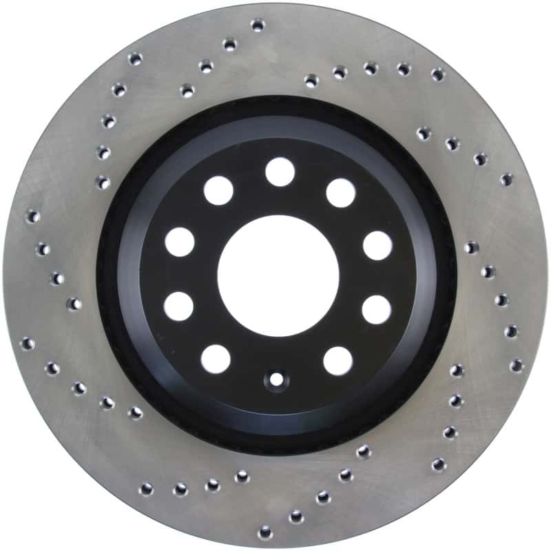 Stoptech — StopTech 09-13 VW CC 3.6L VR6 / 08-09 & 12 Golf R/Golf R32 Drilled Right Rear Rotor
Cross Drilled Rotor - view 1