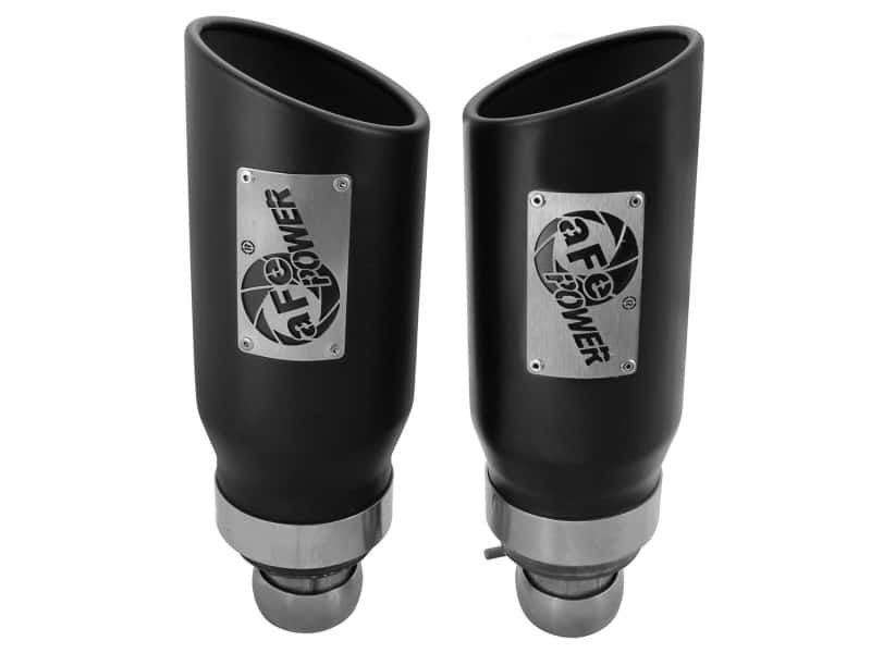 aFe — aFe Power 09-15 Dodge Ram 3.0L/5.7L Black Exhaust Tip Upgrade
Exhaust Tip Black - view 2