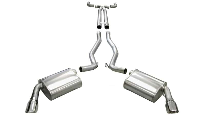 CORSA Performance — Corsa 2011-2015 Chevrolet Camaro Convertible SS 6.2L V8 Manual Polished Sport Cat-Back + XO Exhaust
Exhaust - view 1