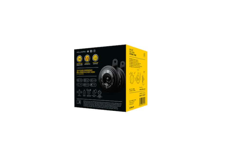 Hella — Hella Horn Kit Bx Blk Disc 92Mm 12V Univ - view 13