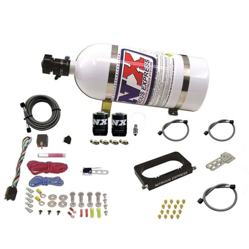 Nitrous Express — Nitrous Express 96-04 Ford Mustang Cobra/Mach 1 4 Valve Nitrous Kit (50-300HP) w/10lb Bottle
Injection System Kit
N2OSys - view 2