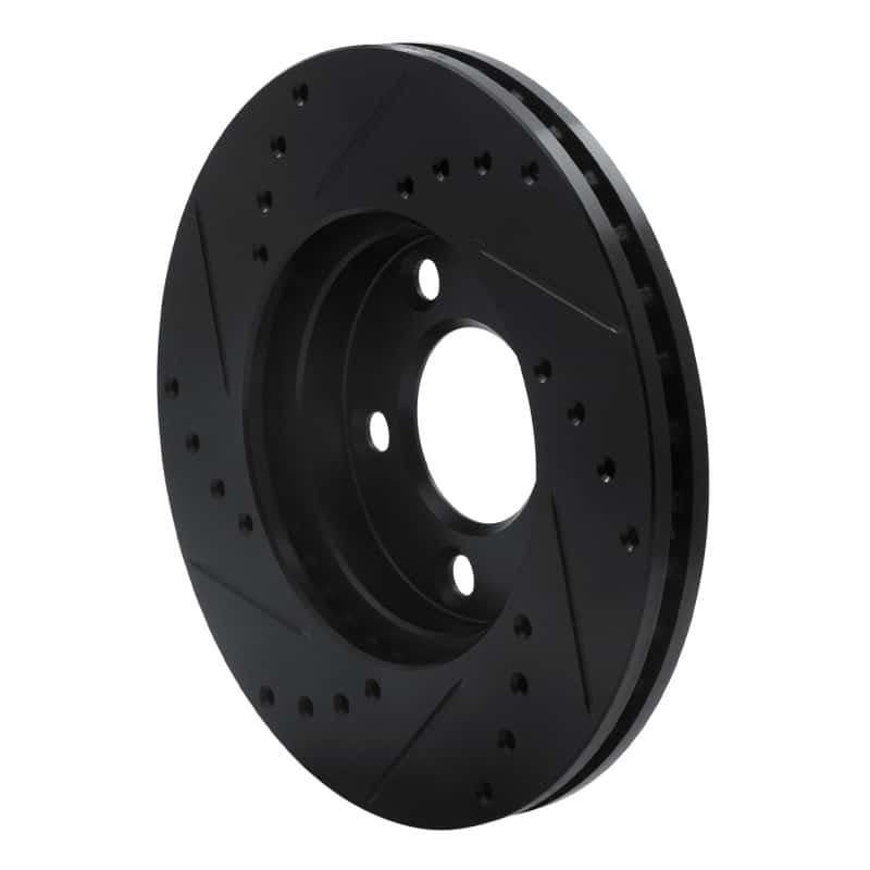 R1 Concepts — R1 94-04 Ford Mustang Front Right Drilled & Slotted Black Brake Rotor
R1 Brake Rotor Drill - view 4
