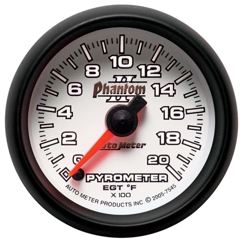 AutoMeter — Autometer Phantom II 52.4mm Full Sweep Electronic 0-2000 Def F EGT/Pyrometer Gauge
2-1/16" PYROMETER KI - view 4