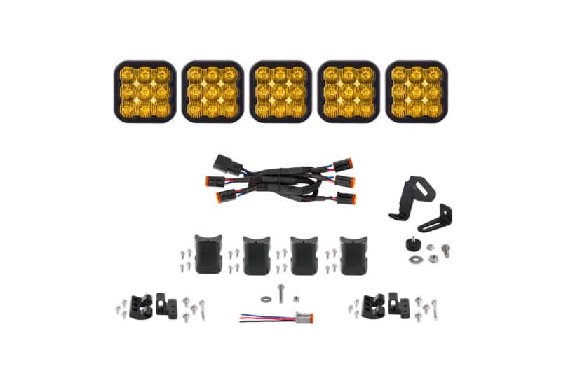 Diode Dynamics — Diode Dynamics SS5 Sport Universal CrossLink 5-Pod Lightbar - Yellow Driving - view 1