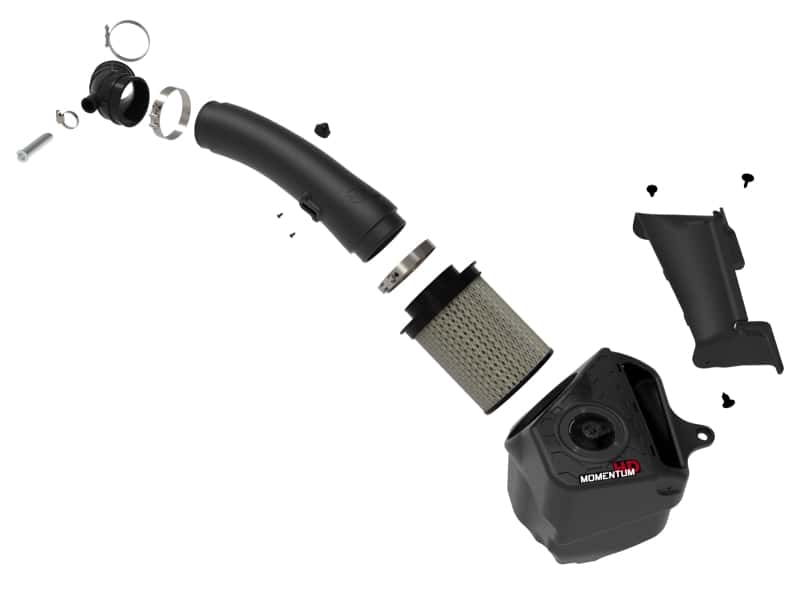 aFe — aFe 20-21 Jeep Wrangler (JL) V6-3.0L (td) Momentum HD Cold Air Intake System w/ Pro GUARD 7 Media
Momentum HD Intake - view 2
