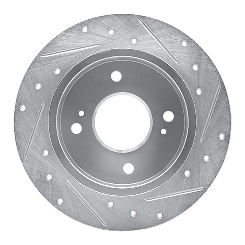 R1 Concepts — R1 90-06 Infiniti G20 Rear Left Drilled & Slotted Silver Brake Rotor
R1 Brake Rotor Drill - view 5