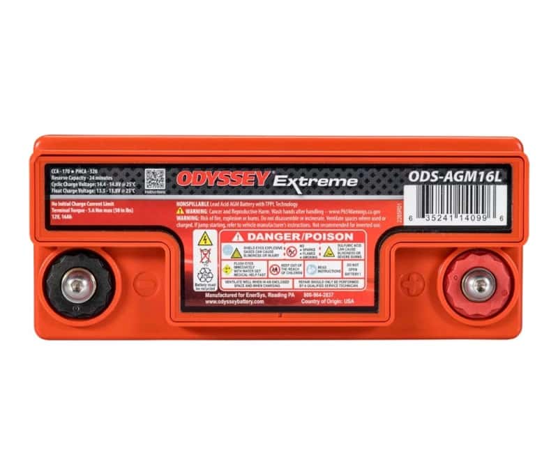 Odyssey Battery — Odyssey Battery Powersport Extreme AGM Battery (PC680)
Odyssey ODS-AGM16L - view 3