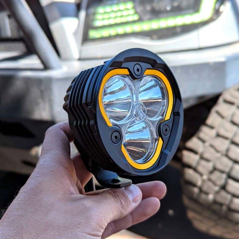 KC HiLiTES — KC HiLiTES Round Universal Shrouds for Flex Era 3 Lights (Pair) - view 5