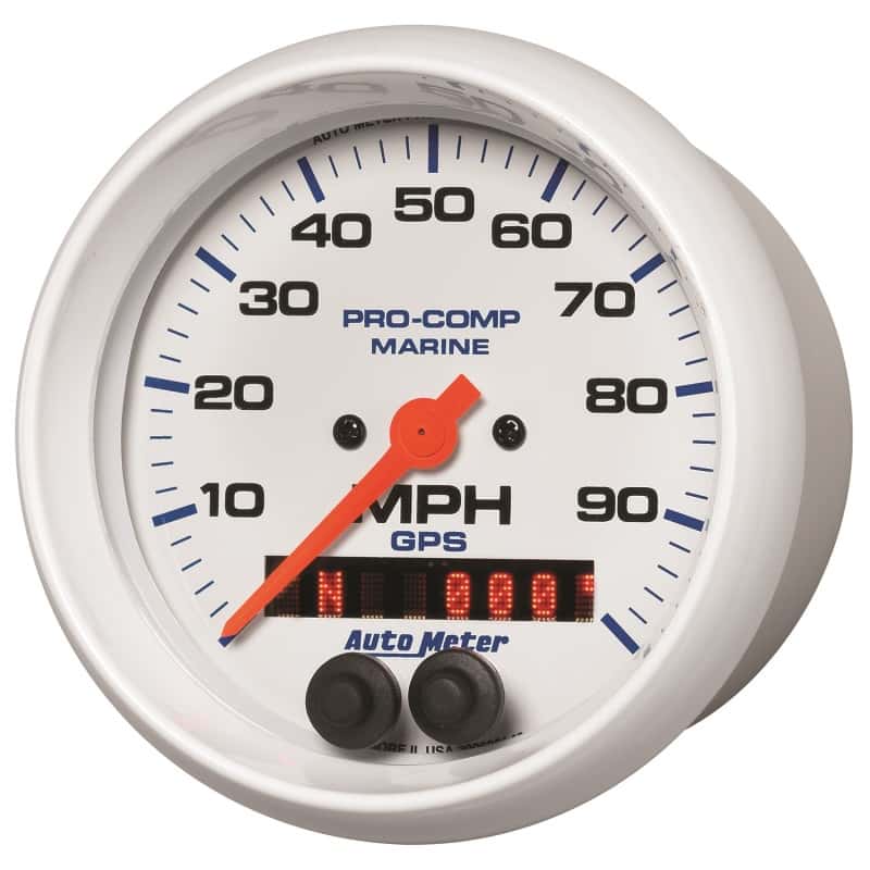 AutoMeter — Autometer Gauge GPS Speedometer 3-3/8in 100 MPH Marine White Gauge
3.4" SPD GPS 100 MW - view 5