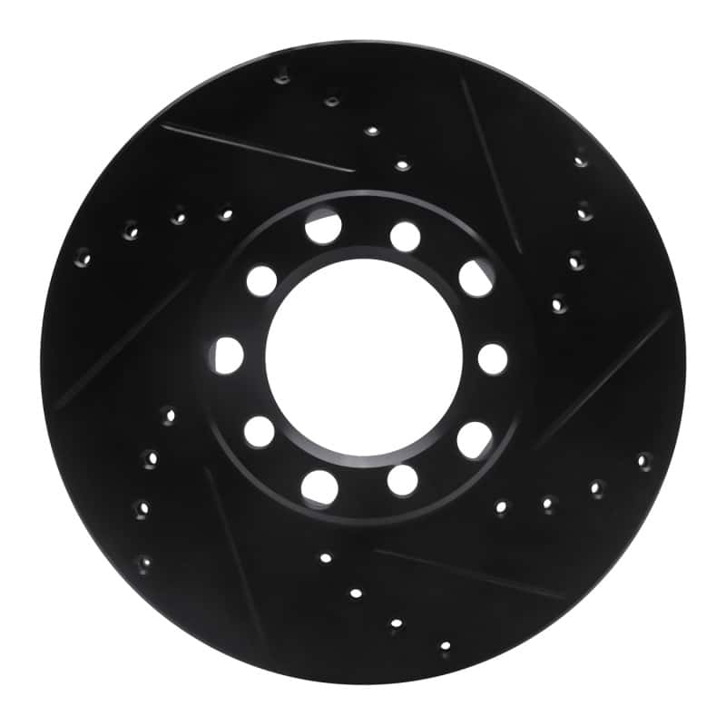 R1 Concepts — R1 72-80 Mercedes-Benz 280SEL Front Right Drilled & Slotted Black Brake Rotor
R1 Brake Rotor Drill - view 1