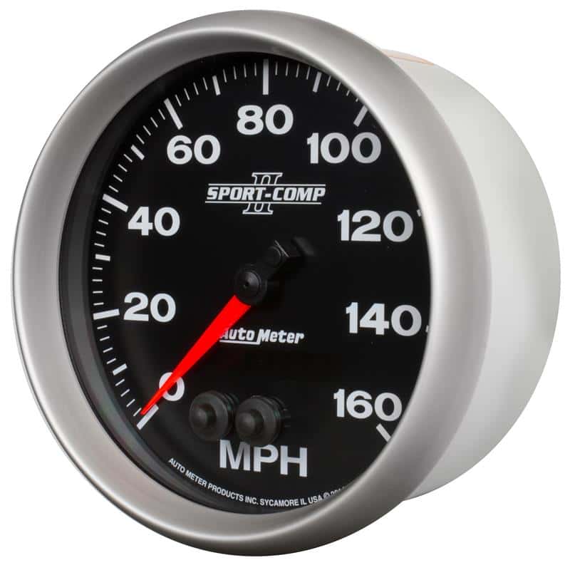 AutoMeter — Autometer Sport-Comp II 5in 0-140MPH In-Dash Electronic GPS Programmable Speedometer
5" SPEEDO, 160 MPH, - view 3