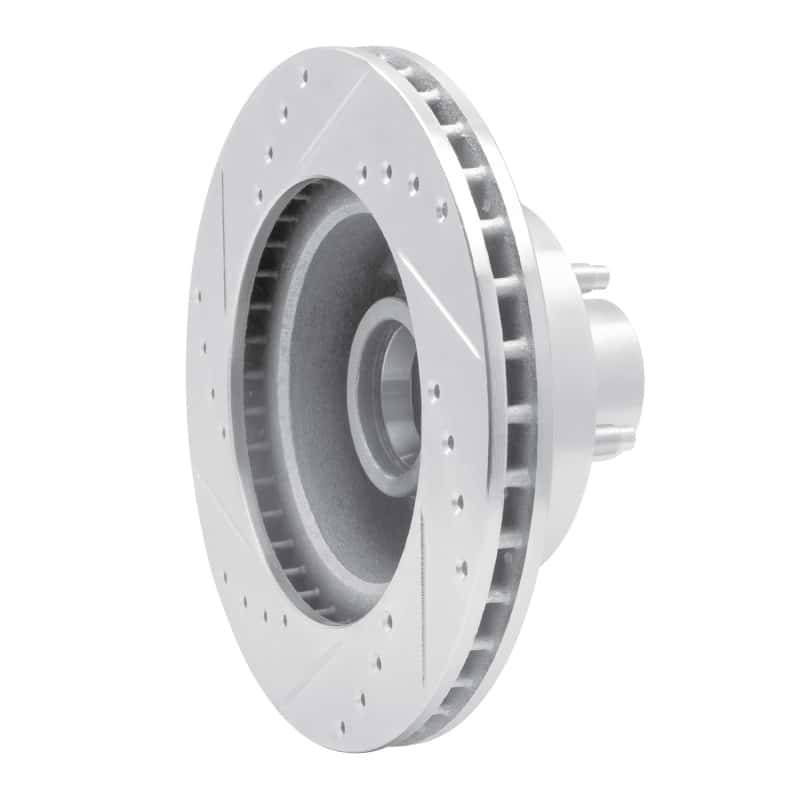 R1 Concepts — R1 79-91 Ford LTD Crown Victoria Front Right Drilled & Slotted Silver Brake Rotor
R1 Brake Rotor Drill - view 4