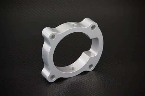 Torque Solution — Torque Solution Throttle Body Spacer (Silver): Hyundai Genesis Coupe 2.0T 2010-2012 - view 2
