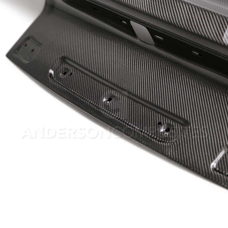 Anderson Composites — Anderson Composites 15-18 Ford Mustang Type-OE Double Sided Carbon Fiber Decklid - view 6