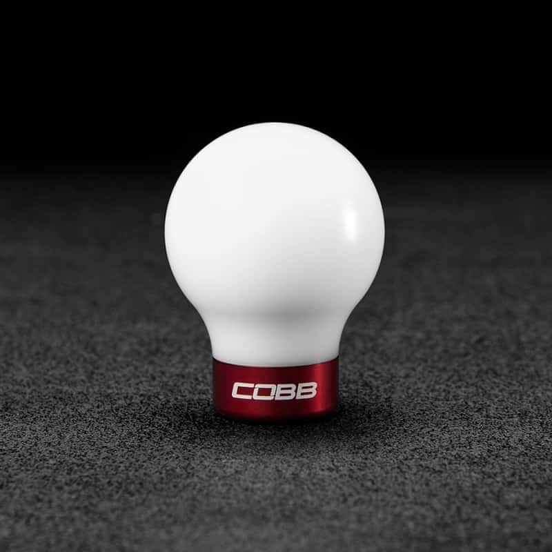 COBB — Cobb Subaru 6-Speed COBB Shift Knob - White w/Race Red Collar (Non-Weighted)
Cobb Subaru 6-Speed COBB Knob - White Knob w/ Race Red - view 1