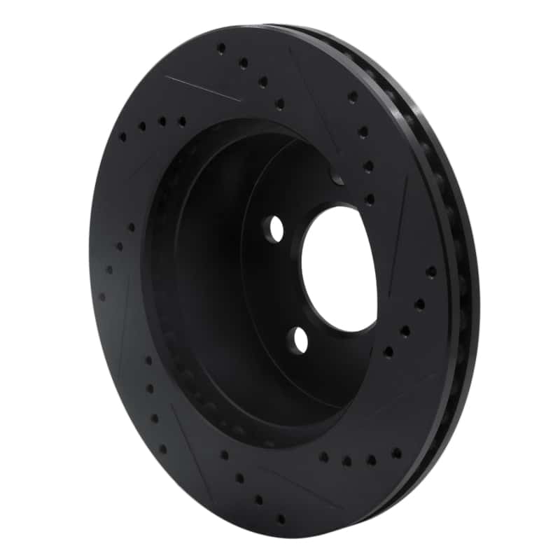 R1 Concepts — R1 99-06 Jeep Cherokee Front Left Drilled & Slotted Black Brake Rotor
R1 Brake Rotor Drill - view 4