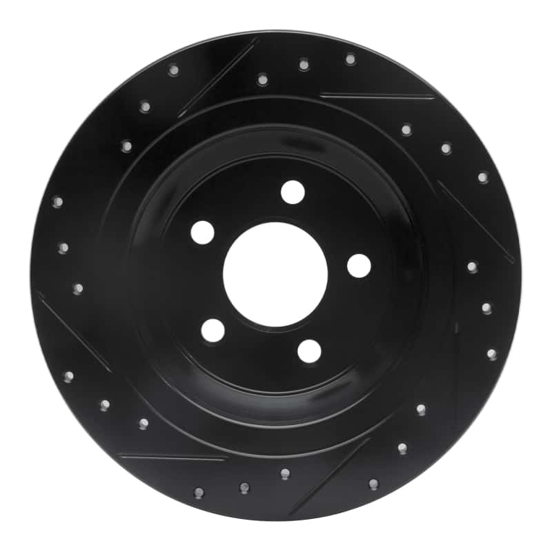 R1 Concepts — R1 15-23 Ford Mustang Rear Right Drilled & Slotted Black Brake Rotor
R1 Brake Rotor Drill - view 5