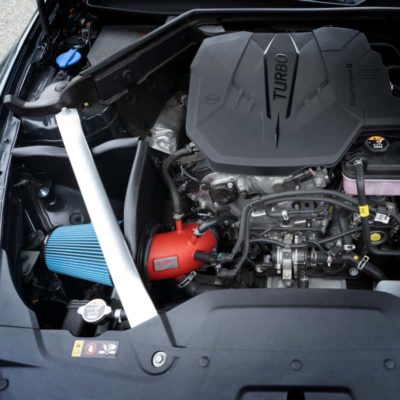 Injen — Injen 22-23 Kia Stinger 2.5L Turbo L4 Wrinkle Red Short Ram Tuned Intake System
Cold Air Intake - view 5