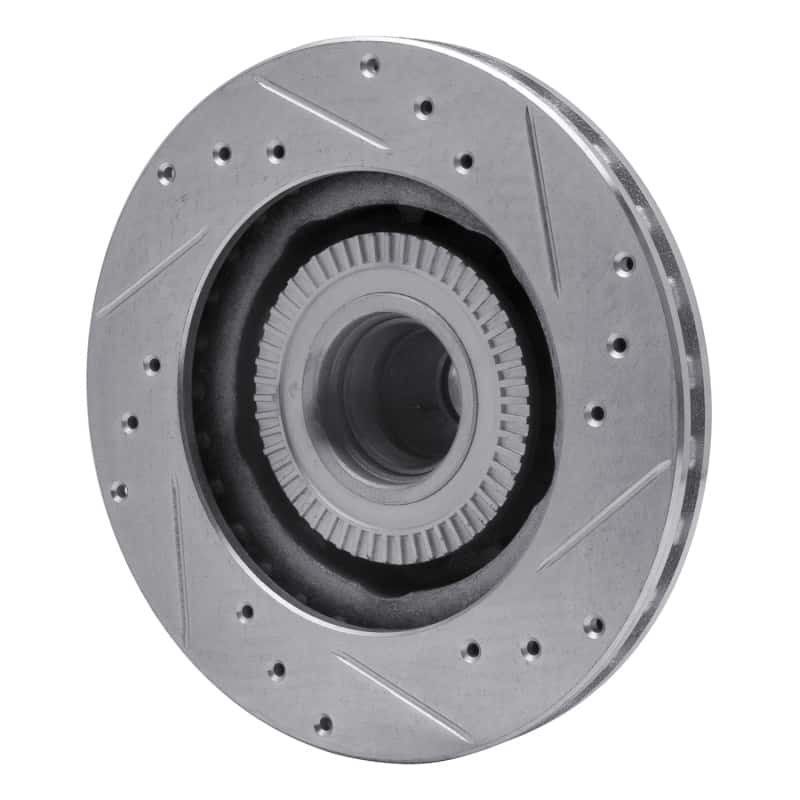 R1 Concepts — R1 91-94 Ford Explorer Front Left Drilled & Slotted Silver Brake Rotor
R1 Brake Rotor Drill - view 3