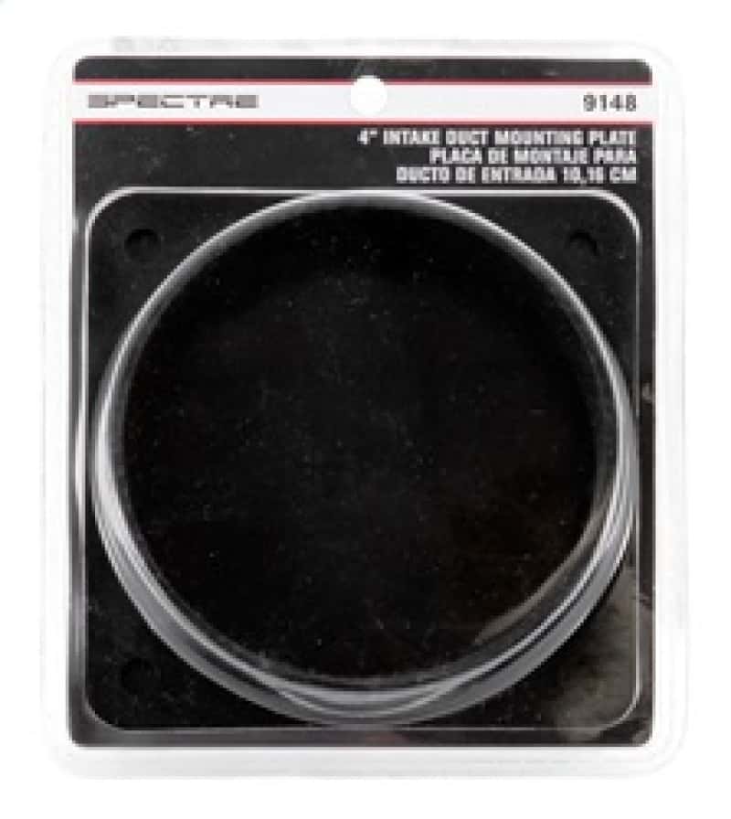 Spectre — Spectre Intake Tube/Duct Mounting Plate (ABS) 4in. OD
Intake Tube/Duct Mou
Mounting Plate - view 4