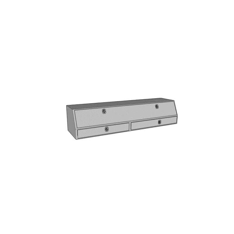 Westin — Westin/Brute Contractor TopSider 72in w/ Drawers & Doors - Aluminum
ToolBxTrkBedSideRail - view 3