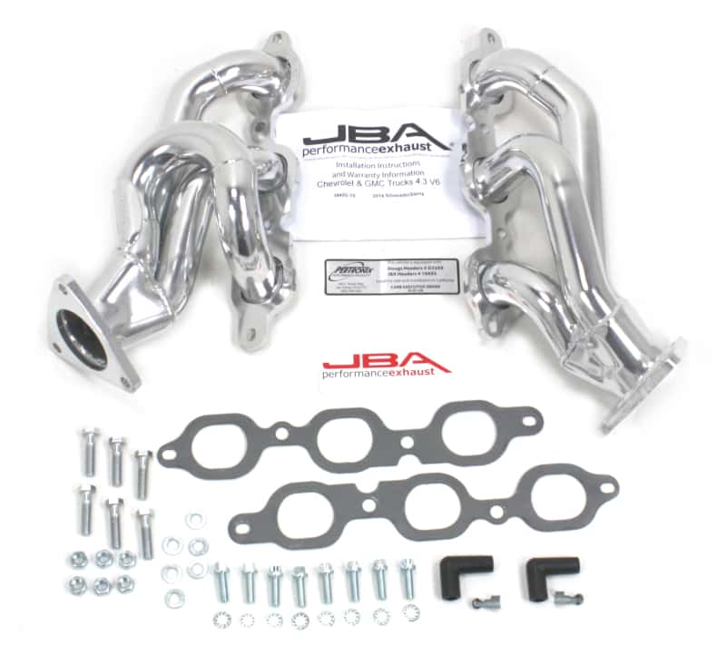 JBA — JBA 14-20 GM Truck 4.3L V6 1-5/8in Primary Silver Ctd Cat4Ward Header
Exhaust Header - view 1