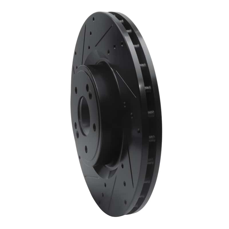 R1 Concepts — R1 18-22 Genesis G70 Front Left Drilled & Slotted Black Brake Rotor
R1 Brake Rotor Drill - view 2
