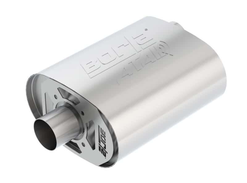 Borla — Borla CrateMuffler Ford 5.0L Coyote ATAK 2.5in Offset/Center 12in x 6in x 10.34in Muffler
CrateMuffler - view 1
