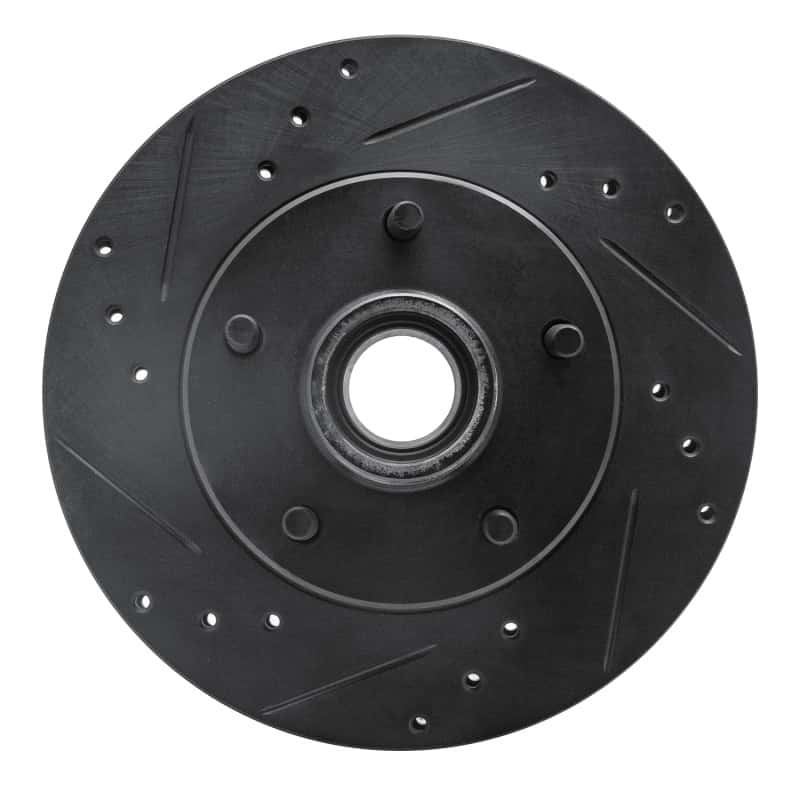 R1 Concepts — R1 1982-1995 Buick Regal Front Left Drilled & Slotted Black Brake Rotor
R1 Brake Rotor Drill - view 1