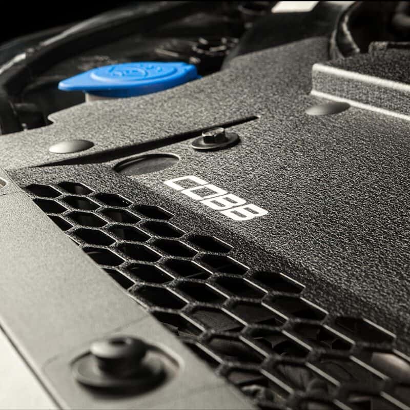 COBB — Cobb 21-23 Ford F-150 EcoBoost Radiator Shroud - Wrinkle Black - view 4