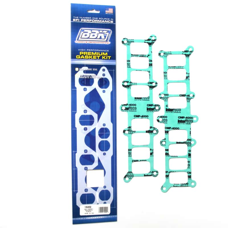 BBK — BBK 86-95 Mustang 5.0 Upper To Lower EFI Intake EFI Manifold Gasket Set Edelbrock Performer
Intake Gaskets
IntMnfGsktSt - view 1