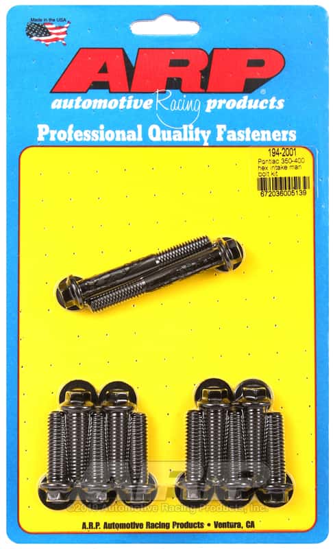 ARP — ARP Pontiac 350-400 Hex Intake Manifold Bolt Kit - view 1