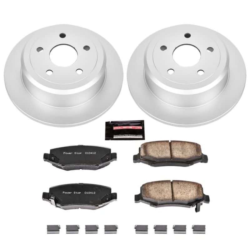 PowerStop — Power Stop 07-17 Jeep Wrangler Rear Z17 Evolution Geomet Coated Brake Kit - view 1