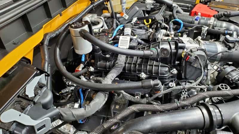 J&L — J&L 2021-2025 Ford Bronco 2.7L 3.0 Oil Separator Passenger Side- Clear Anodized
Oil Separator - view 3