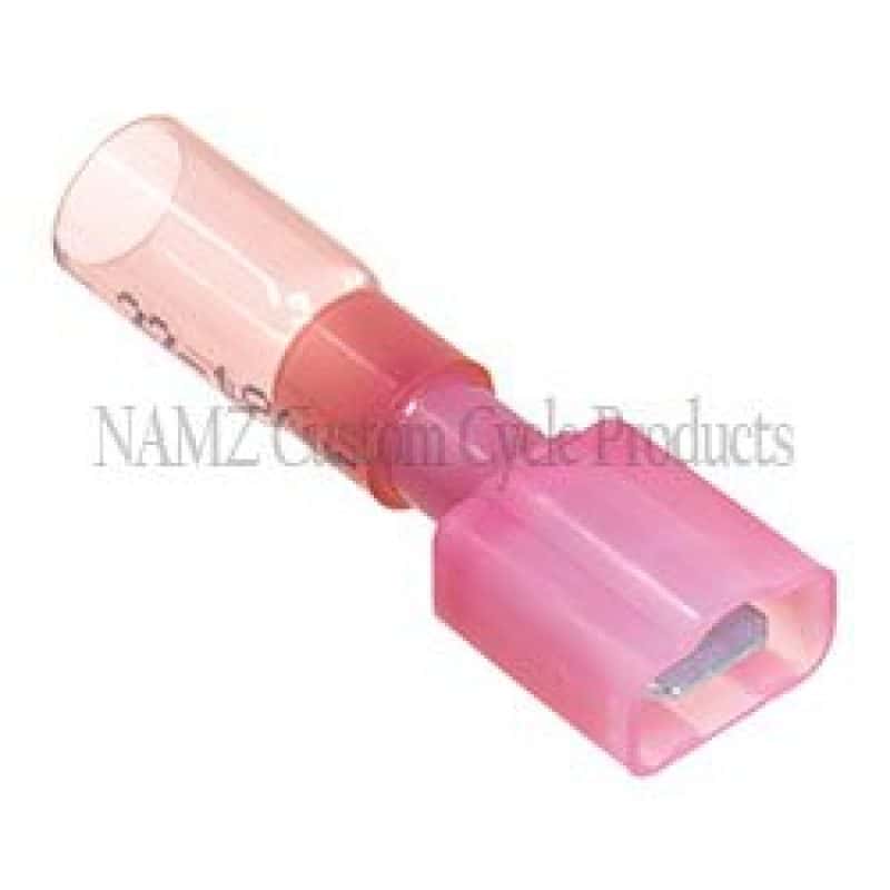 NAMZ — NAMZ Heat Sealable .25in. Male Quick Disconnect Terminals 22-18g (25 Pack) - view 2