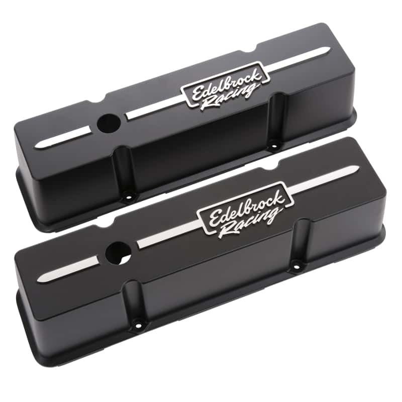 Edelbrock — Edelbrock Valve Cover Racing Series Chevrolet 1959-1986 262-400 CI V8 Tall Black
ELITE - view 3
