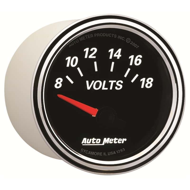 AutoMeter — Autometer Designer Black II 52mm 18V Voltmeter Gauge
GA 2" VOLT 18V DBII - view 11