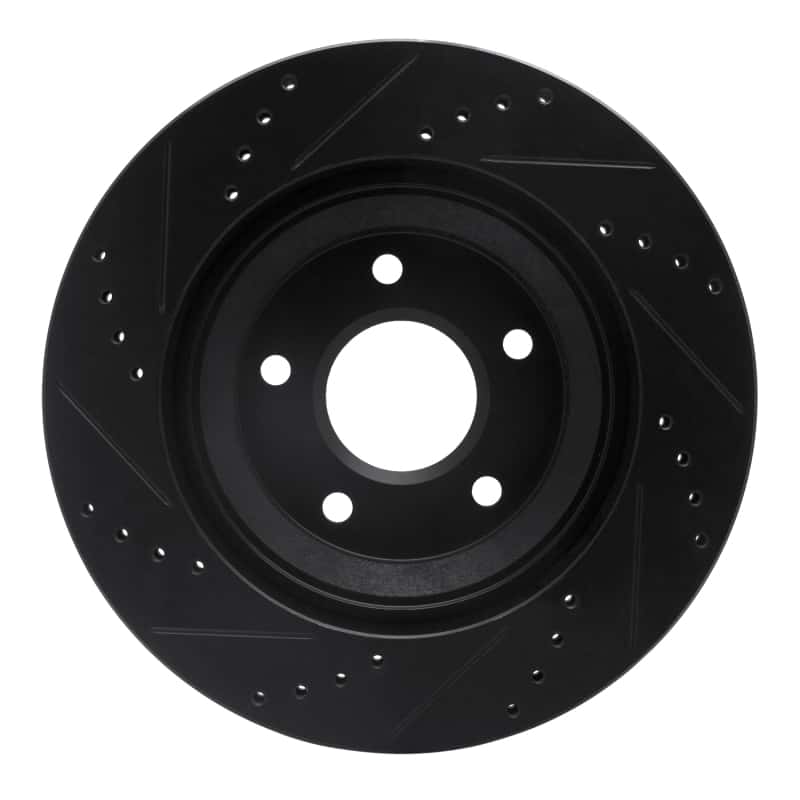 R1 Concepts — R1 97-09 Cadillac XLR Left Front Drilled & Slotted Black Brake Rotor
R1 Brake Rotor Drill - view 5