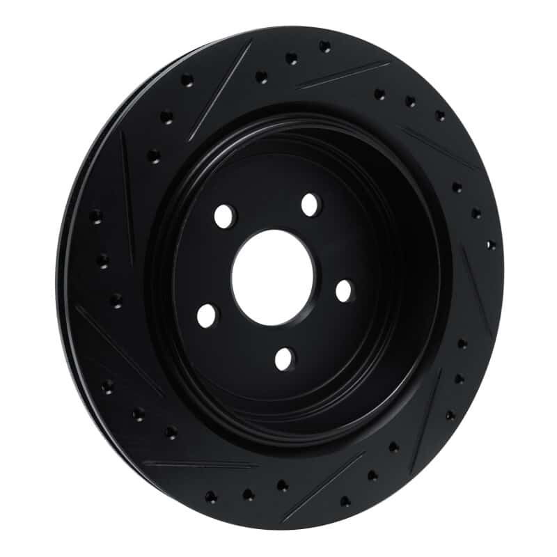 R1 Concepts — R1 89-95 Chrysler LeBaron Rear Right Drilled & Slotted Black Brake Rotor
R1 Brake Rotor Drill - view 4